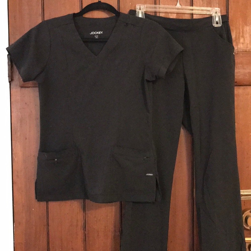 Jockey XS top XST Black Scrub Set